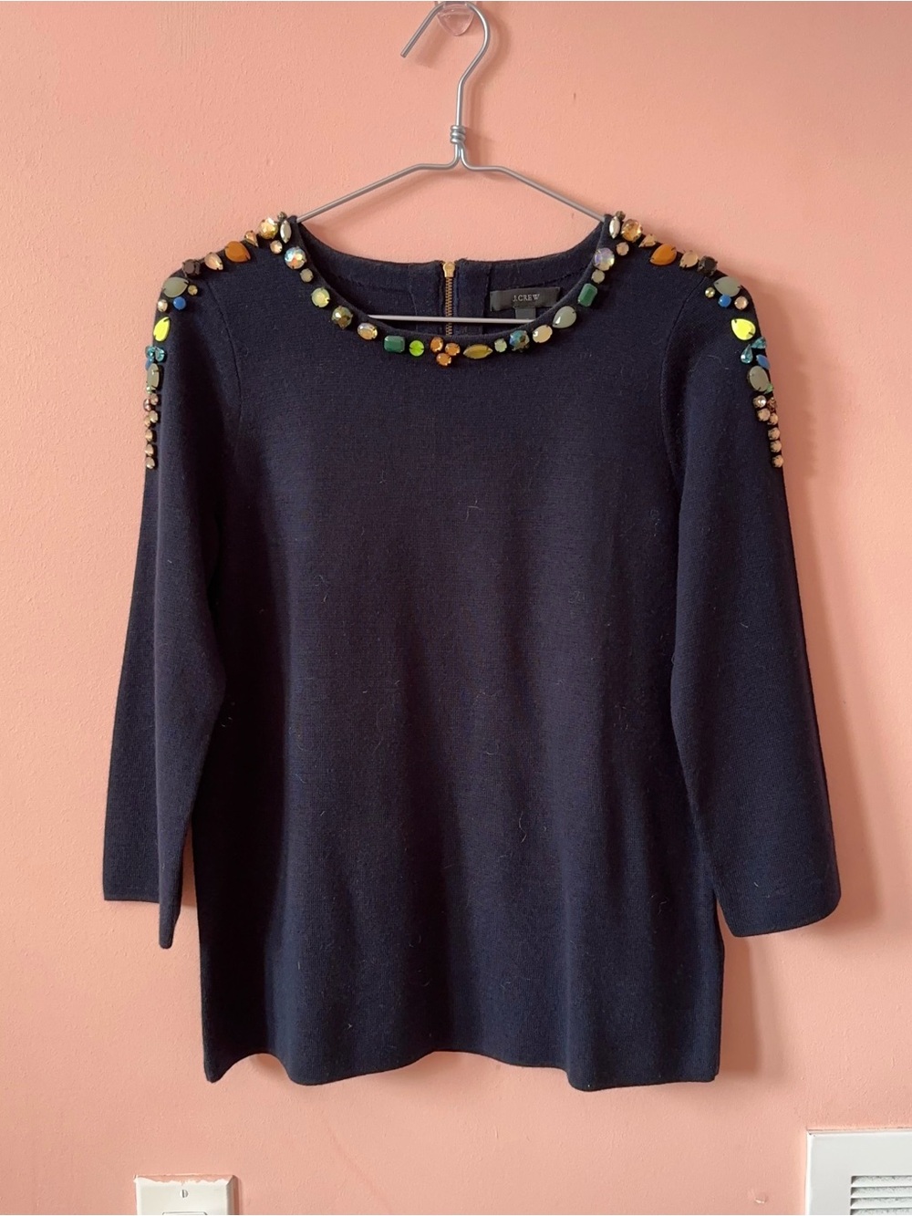 Jcrew Beaded Sweater